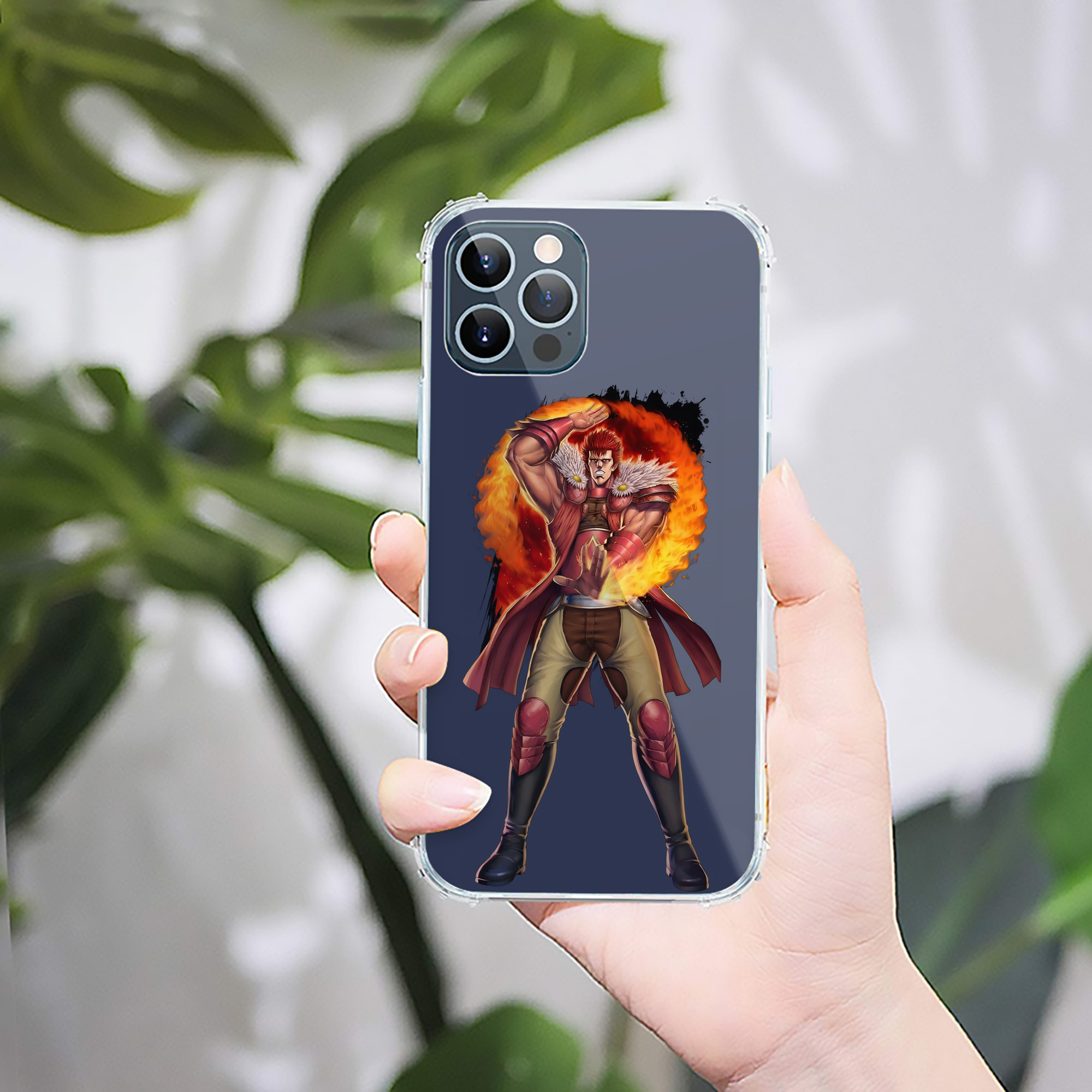 （画像用） 北斗の拳 Fist of the North Star 【iPhone 12シリーズ対応】透明スマホケース（クリアソフトケース）